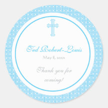 Blue Cross Address Label/Favour Sticker