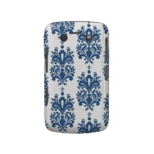 Blue Damask Blackberry Bold Case