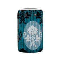 Blue Damask Pattern BlackBerry Barely There Case Blackberry Bold Case