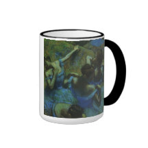 Blue Dancers by Edgar Degas, Vintage Impressionism Mugs