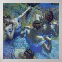 Blue Dancers, c.1899 Poster