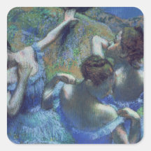Blue Dancers, c.1899 Square Sticker