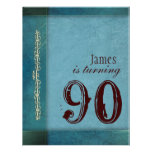 Blue designer Birthday Party Invitations