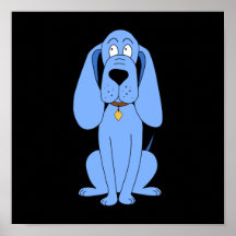 Blue Dog. Hound. Print