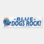 Blue Dog Rocks Bumper Sticker 