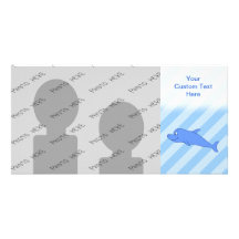 Blue Dolphin. Custom Photo Card