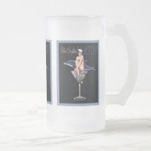 Blue Dolphin Martini Mugs and Steins