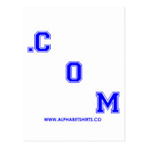 Blue dot COM Postcards