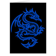 BLUE DRAGON GREETING CARDS