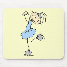 Blue Dress Figure Skater t-shirts and Gifts Mouse Pad
