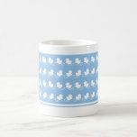 blue ducks in row tea mug mugs