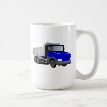 Blue Dump Truck Coffee Mugs