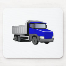Blue Dump Truck Mouse Pad