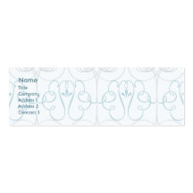 Blue Elegant - Skinny Business Card
