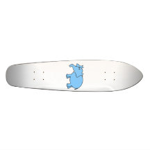 Blue elephant custom skateboard