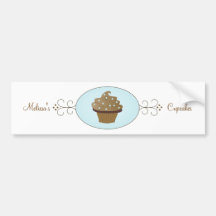 Blue Fancy Cake Bumper Sticker