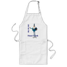 Blue Father Christmas Apron ( Head Cook)
