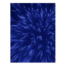 Blue Fireworks (2) Post Card