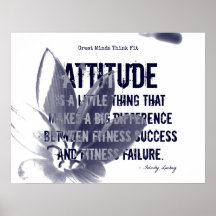 Blue Fitness Flower with Attitude! Print