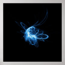 blue flame of butterfly print