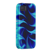 Blue Flames iPhone 4 Case-Mate Tough Case