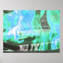 Blue Flames Posters