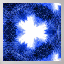 Blue Flames Print