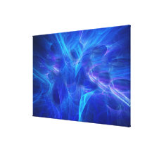 Blue Flash Wrapped Canvas 48x32" Gallery Wrapped Canvas