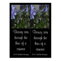 Blue Flower Bookmarks Postcard