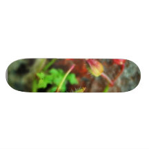 Blue Flowers Buds Custom Skateboard