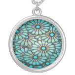 Blue Flowers Necklace