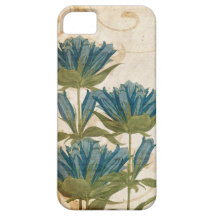 Blue Flowers Vintage Wedding iPhone 5 Case
