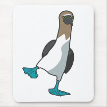 blue footed booby mousepad