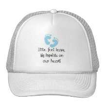 Blue Footprints Little Feet Big Imprints Trucker Hat
