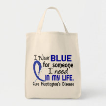 Blue For Someone I Need Huntington's Disease Bag