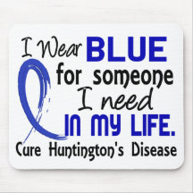 Blue For Someone I Need Huntington's Disease Mousemats