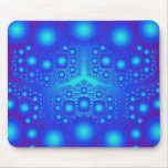 Blue Fractal Explosions: Mousepad