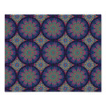 Blue Fractal Pattern Photograph