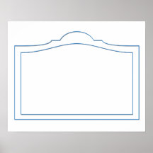Blue Frame Template - Add your TXT or IMG Posters