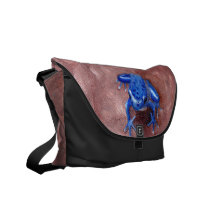 Blue Froggy Messenger Bag