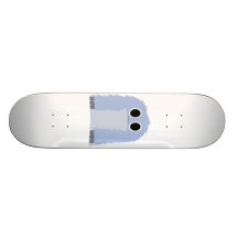 Blue Furry Monster Skateboard