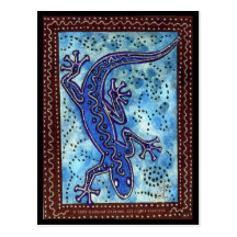 Blue Gecko Postcard