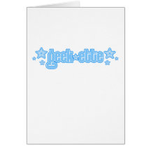 Blue Geekette Card