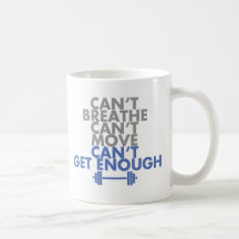 Blue "Get Enough" Coffee Mugs