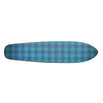 Blue Gingham Skateboard skateboards