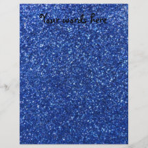 Blue glitter flyers