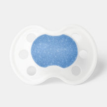 Blue glitter stars baby pacifier