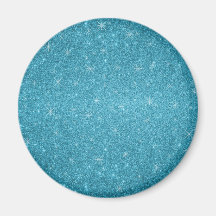 Blue glitter stars refrigerator magnets