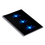 Blue Glowing Dragonflies Note Book Journal