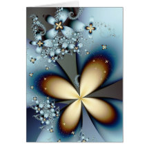 Blue Gold 4 Card